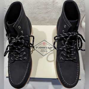 St Johns Bay Boswell woman’s Suede Ankle Boot Black